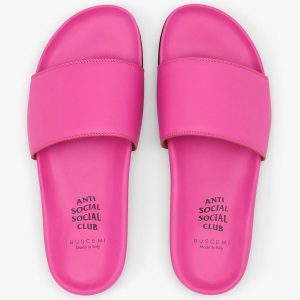 anti social social club buscemi pink sandals november 2017 4