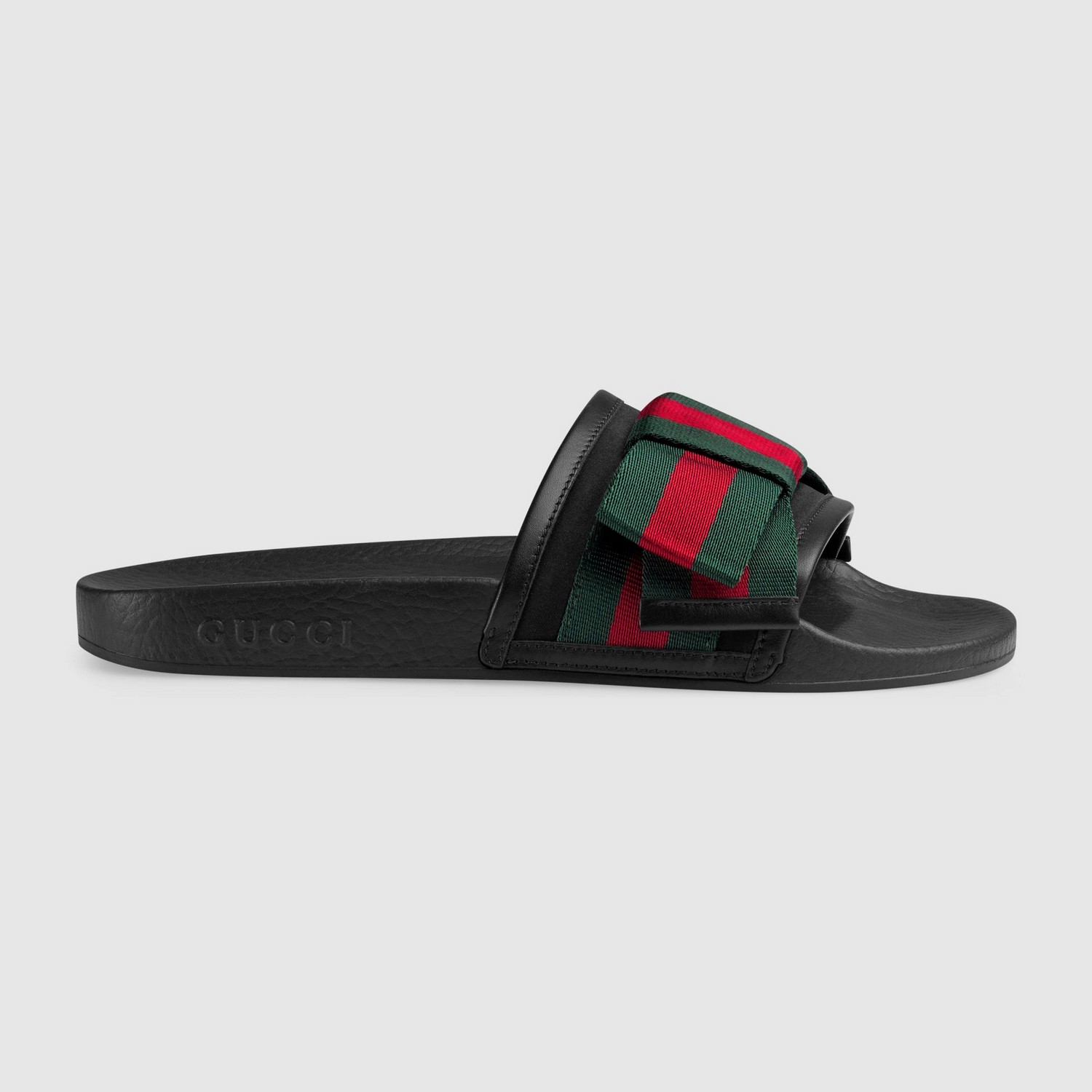 gucci flip flops with bow