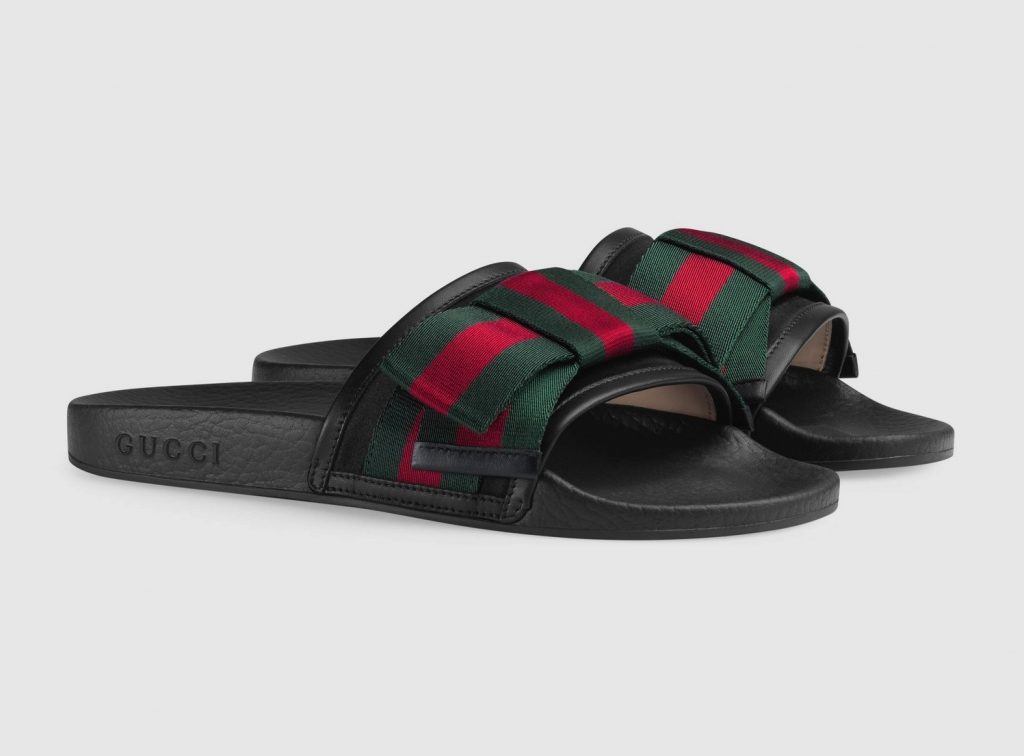 gucci slides with lion