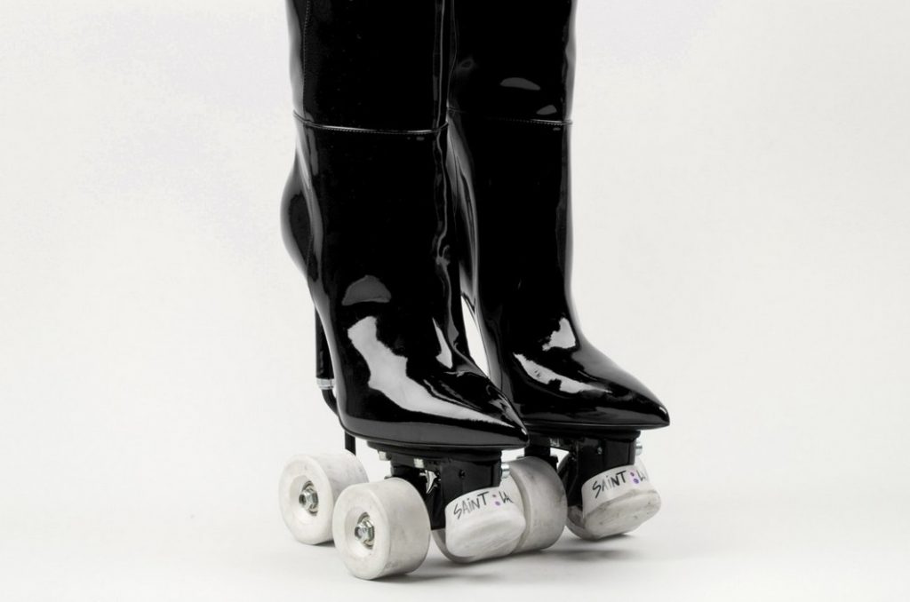 saint laurent colette roller skate boots december 2017 A
