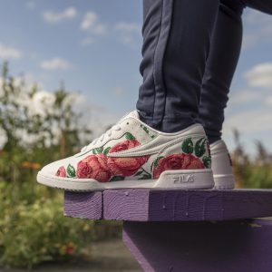 Fila Looks To Spring With Embroidered Original Sneaker And Drifter Slide 4 fila embroidery original fitness sneaker 2018 1