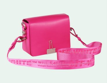 off white binder clip pink 3