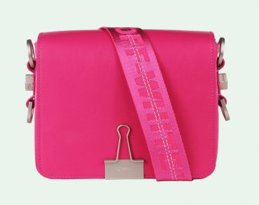 off white binder clip pink