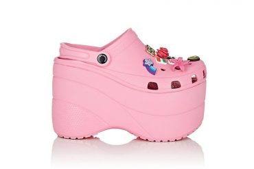 balenciaga platform crocs pink 2018