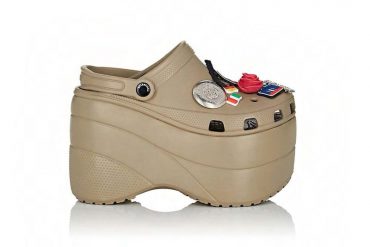 balenciaga platform crocs sand 2018