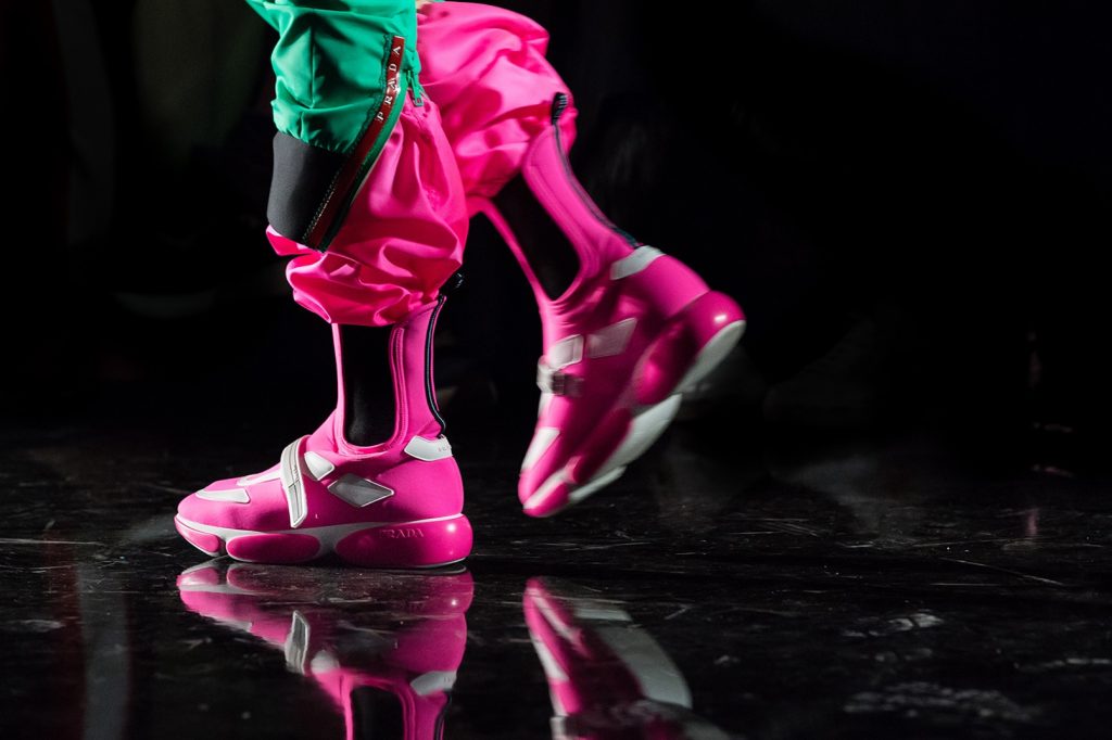 pink prada flame shoes