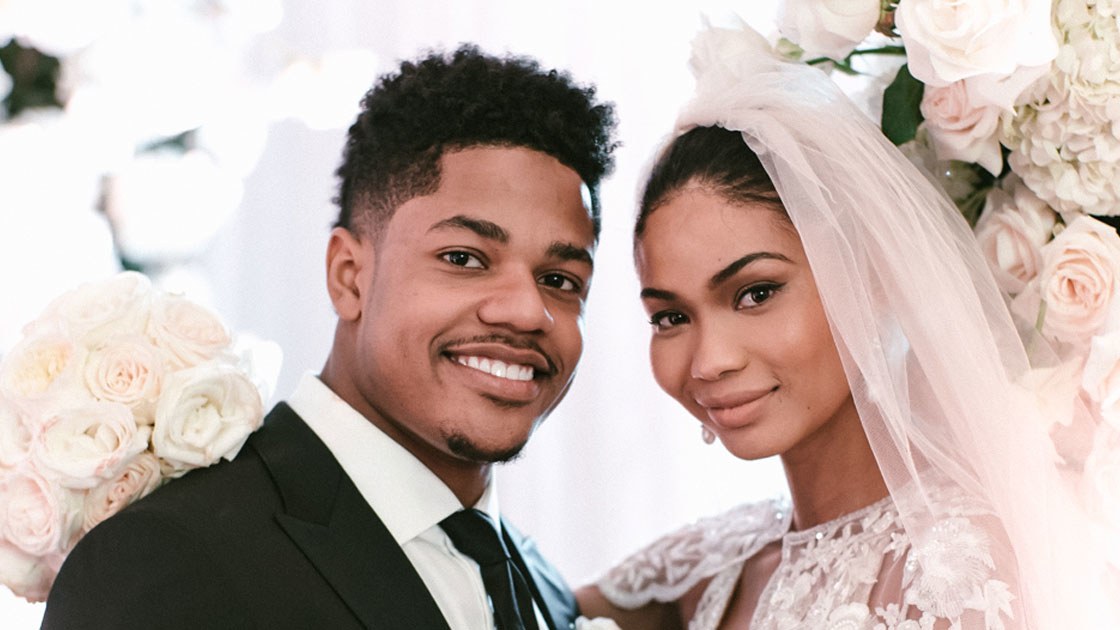 Chanel Iman Weds Sterling Shepard In Zuhair Murad Gown