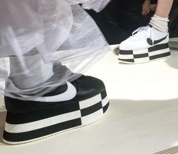 comme garcon nike platform cortez