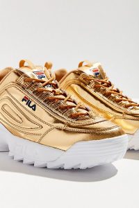Shine On With Fila's Metallic Gold Disruptor 2 Sneaker 2 disruptor 2 gold b