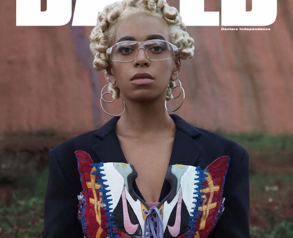 Solange Strikes A pose For Dazed In Paolina Russo Sneaker Corset