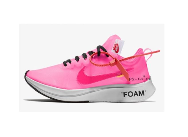 zoom fly pink off white