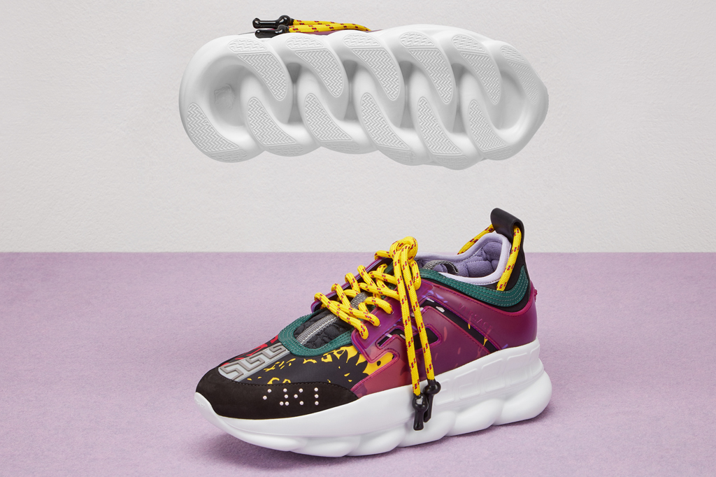 colorful versace sneakers