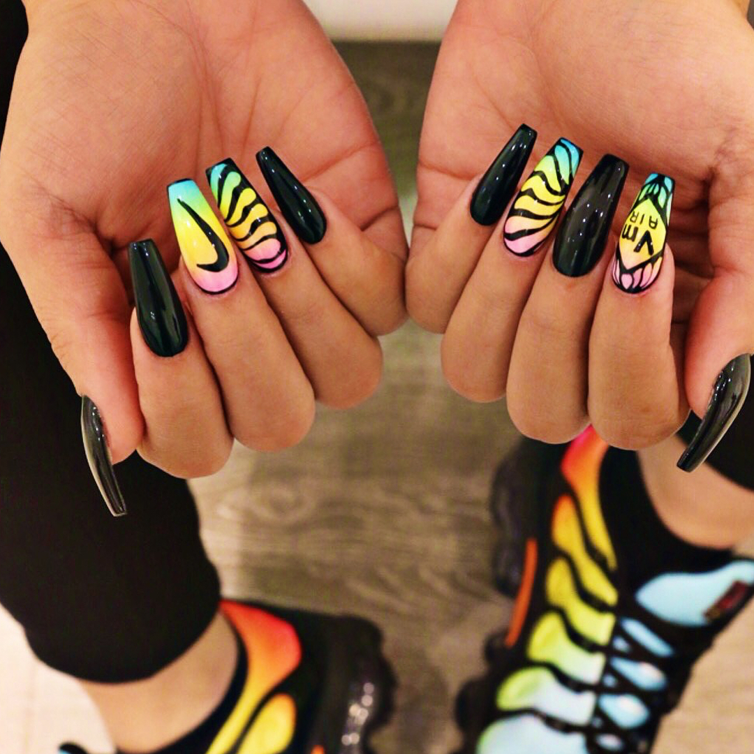 Henny Takes Sneaker-Coordinated Manicures To A Level
