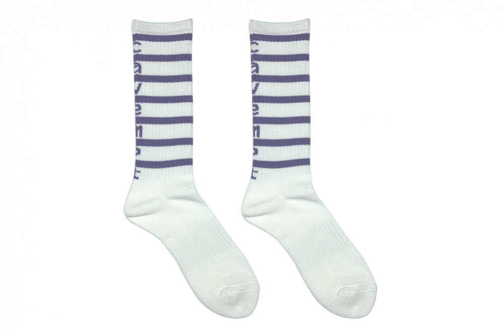 cav empt stripe socks white