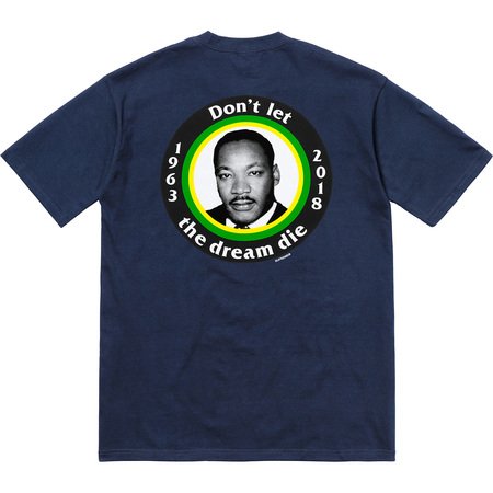 Supreme Button MLK Don't Let the Dream Die Martin Luther King JR SS18 Pin 
