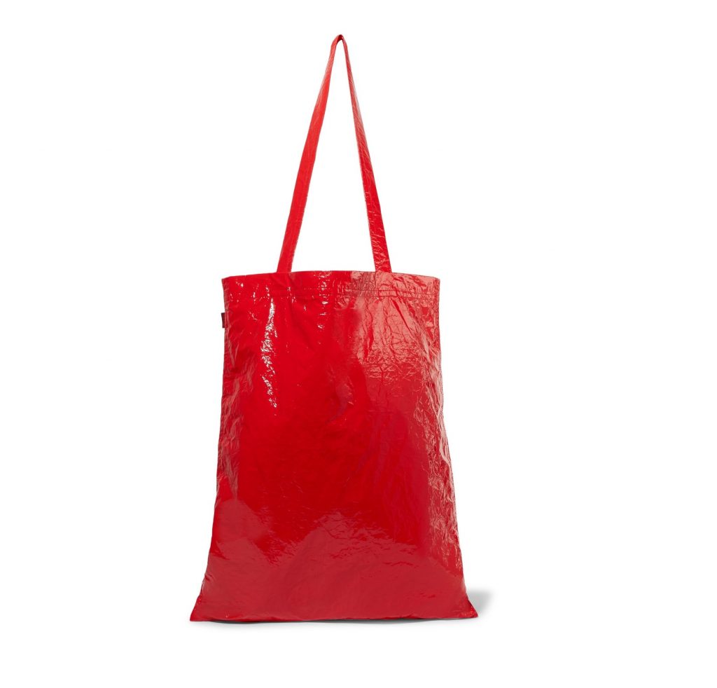 4 sies marjan crinkled vinyl tote