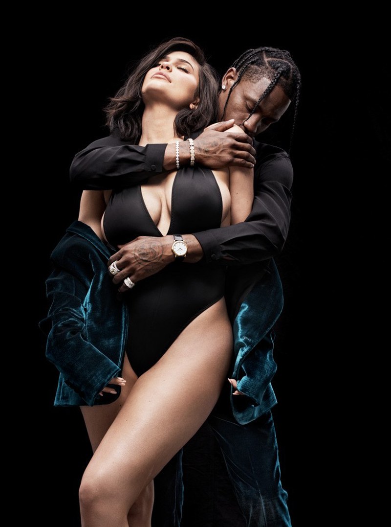 Image result for Kylie Jenner & Travis Scott for GQ US August 2018