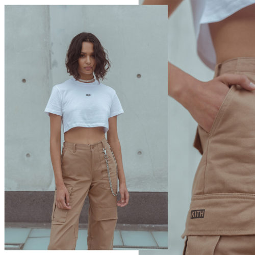 Kith Women Drops Cargo Pants And Crop-Top For August