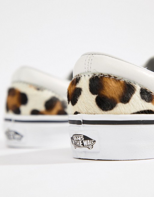 vans era calf hair leopard