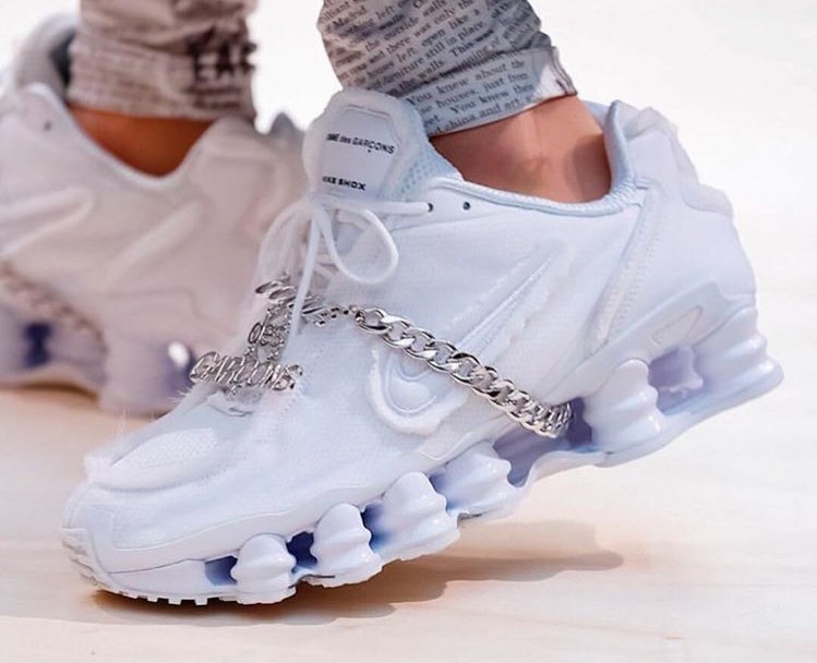 commes des garcons nike shox