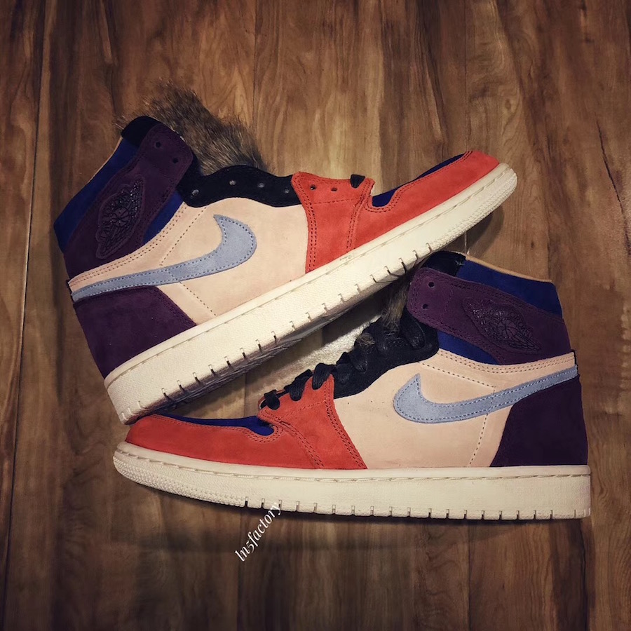 jordan 1 with fur tongue