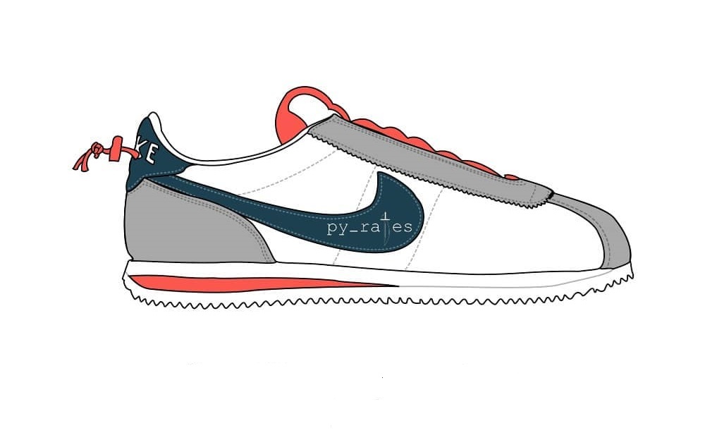 nike cortez sketch