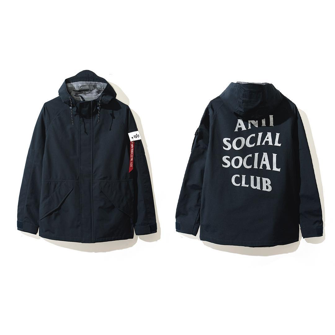 Anti Social Social Club Jacket Men Women Ma-1 Bomber Assc Coat Alpha ...