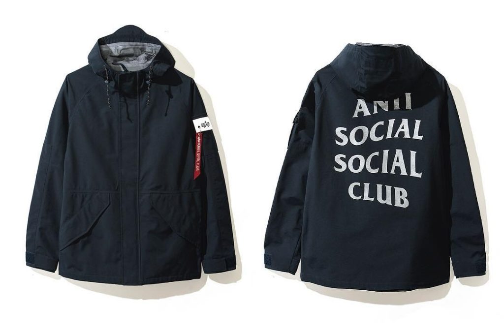 Anti social social hot sale club bomber jacket