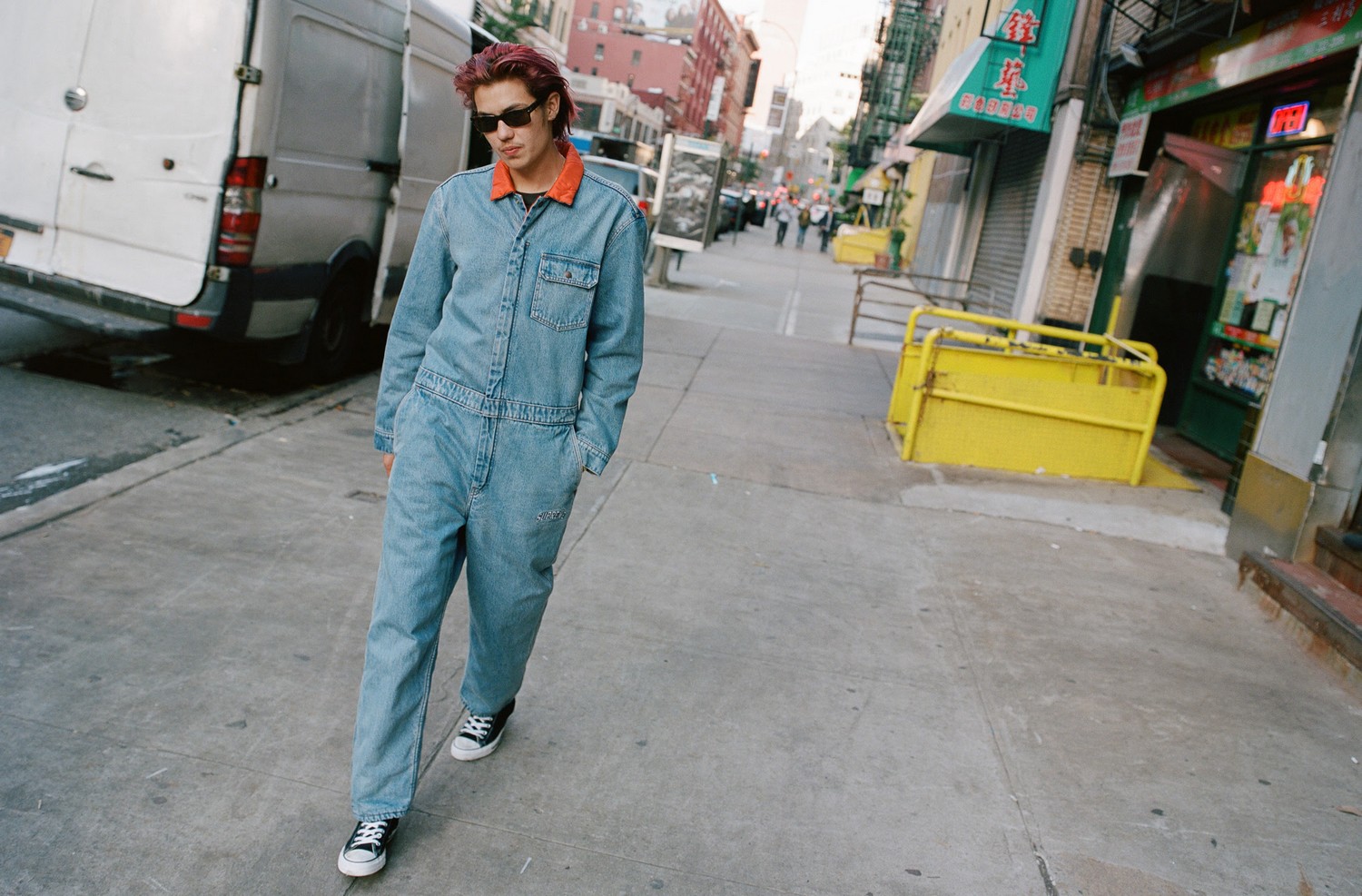 Supreme And Levi's Link For Stonewashed Coveralls And Trucker Jacket