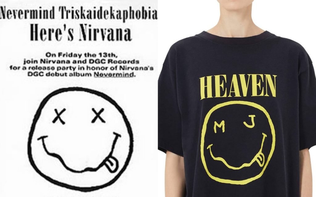 nirvana vs marc jacobs t-shirt