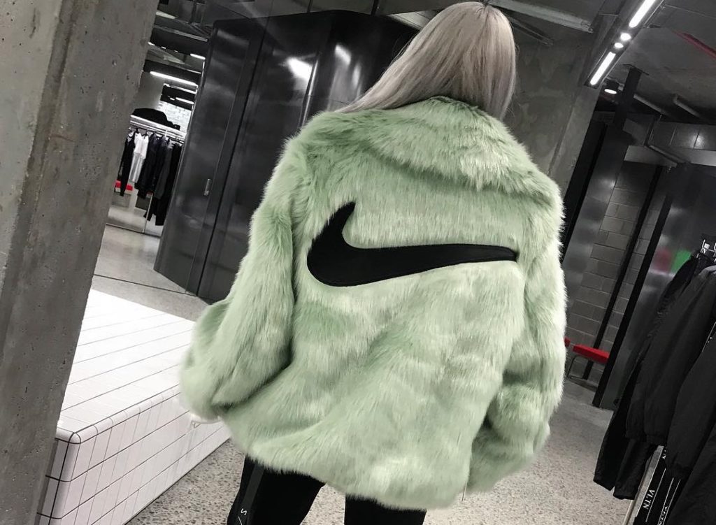 nike jacket fur