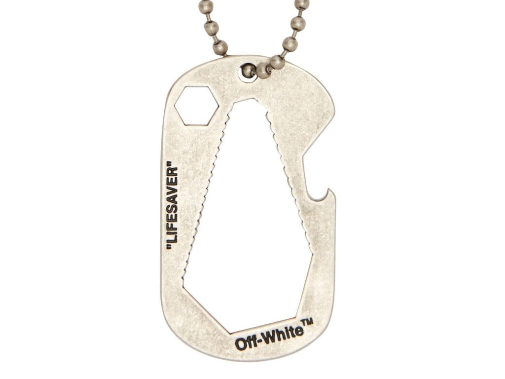 off white lifesaver necklace
