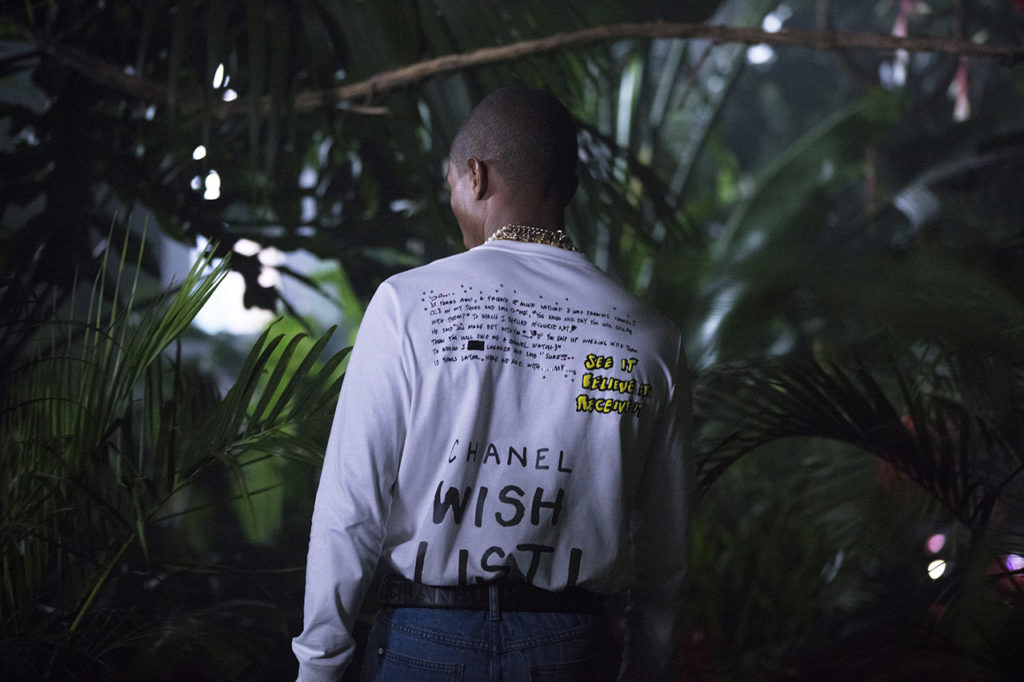 chanel pharrell launch date march 28 3
