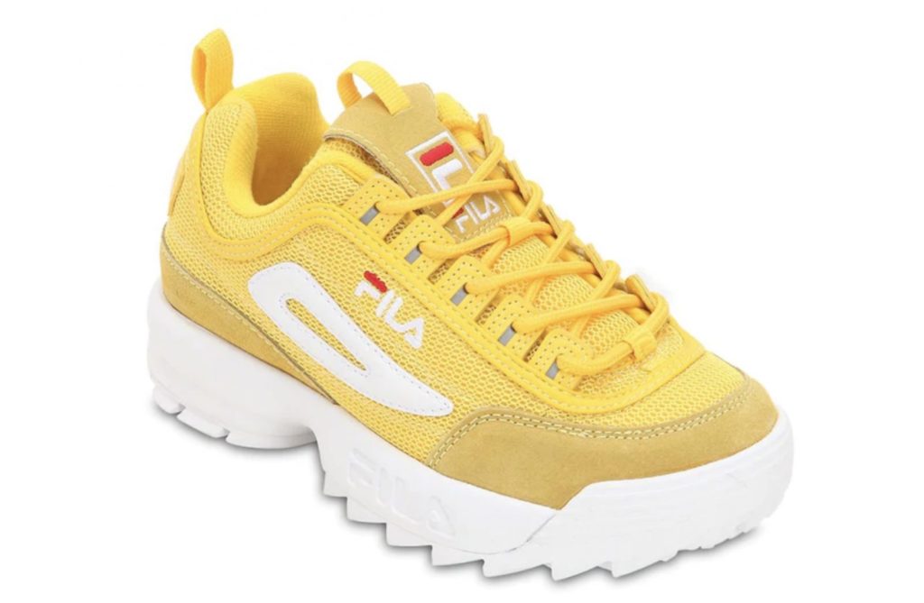 fila disruptor 2 yellow men