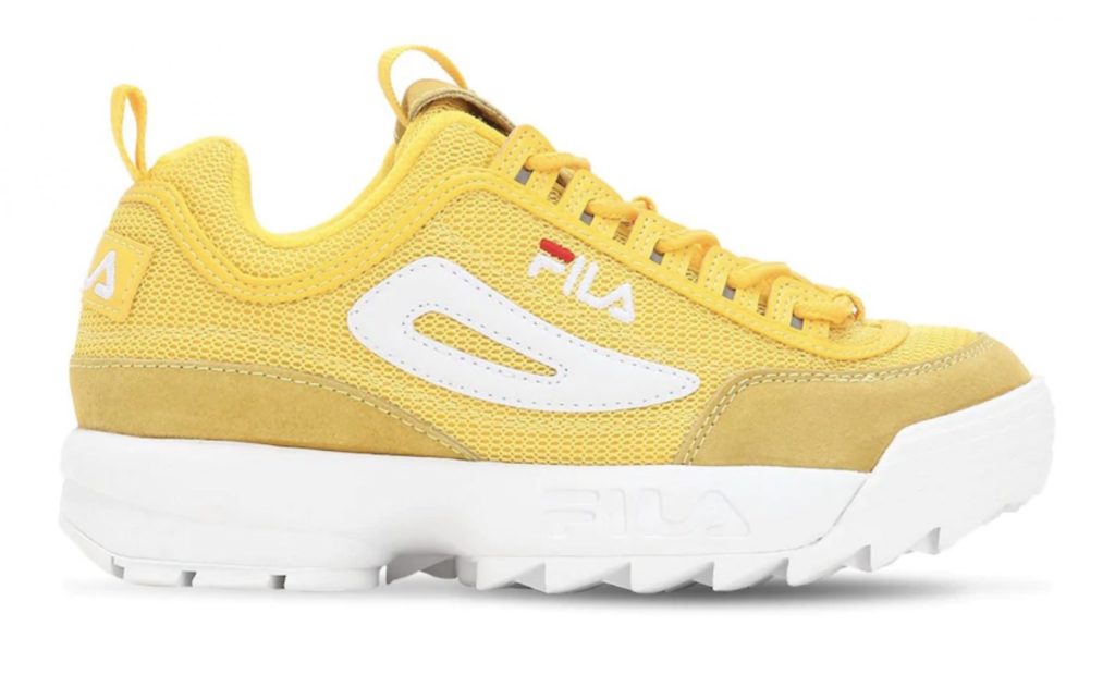 fila disruptor 2 yellow men