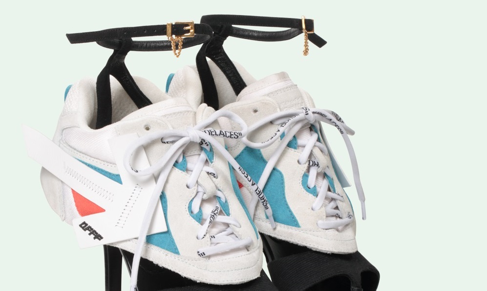 off white sneaker heels