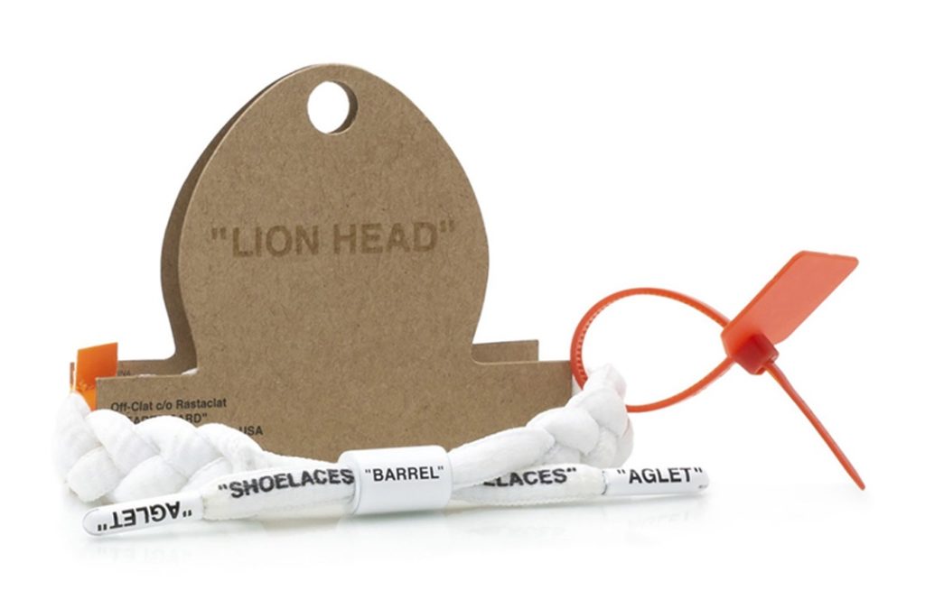 Lion head bracelet off on sale white