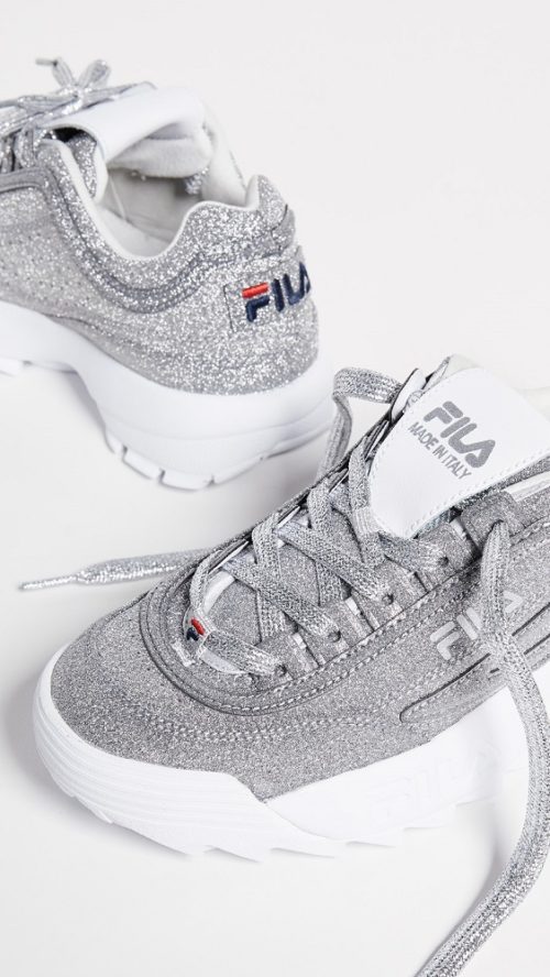 sparkly fila shoes