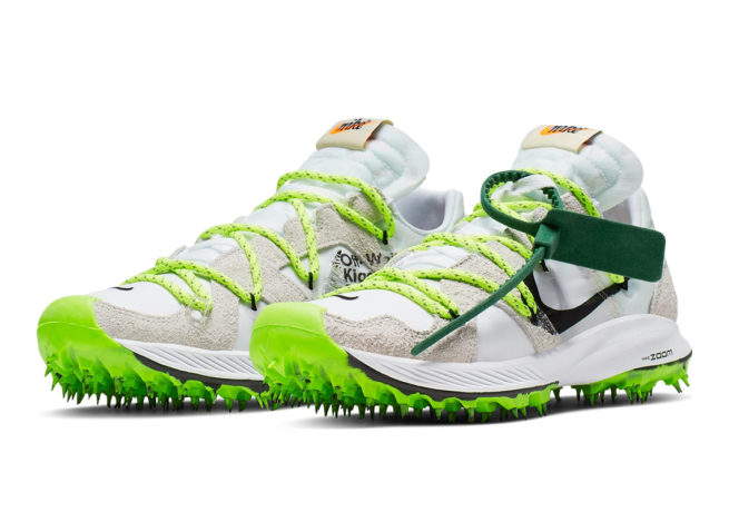 Nike And Off-White Queue Up Zoom Terra Kiger 5 Spike Shoes | SNOBETTE