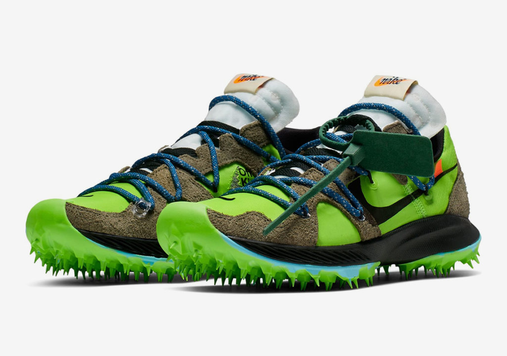 Nike And Off-White Queue Up Zoom Terra Kiger 5 Spike Shoes | SNOBETTE