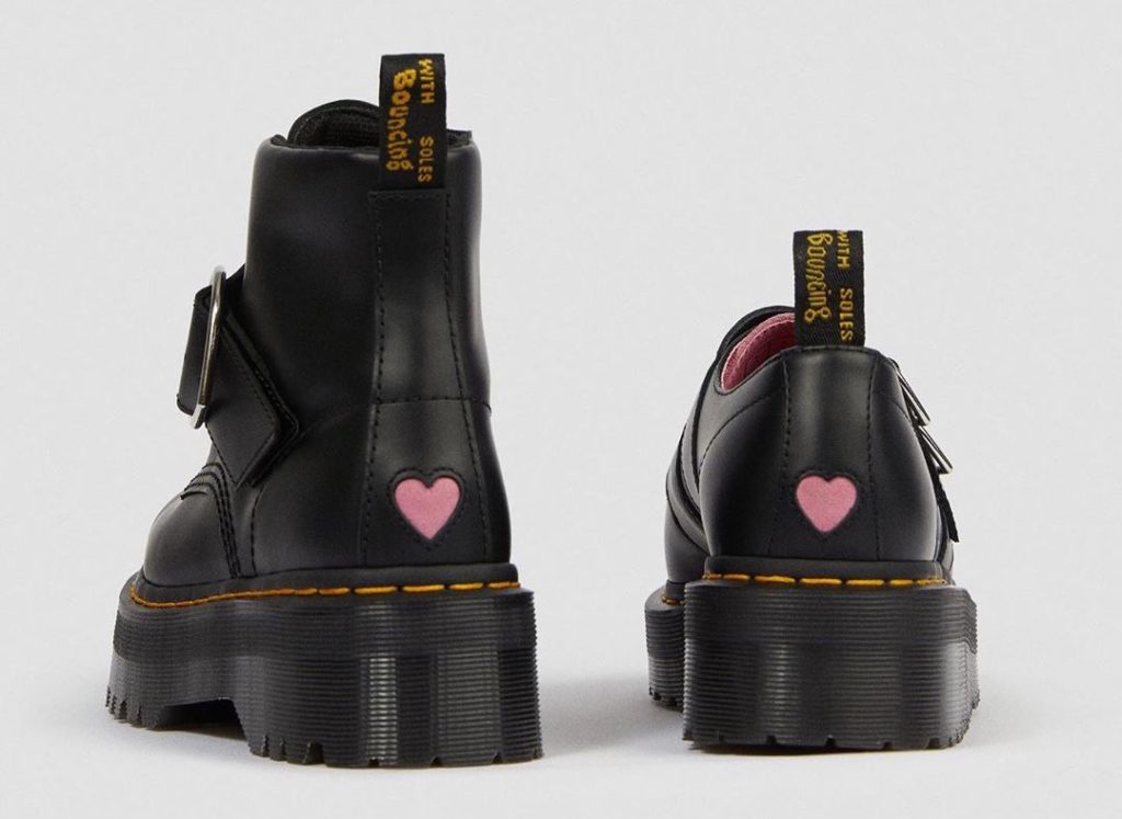 lazy oaf doc martens buckle boot