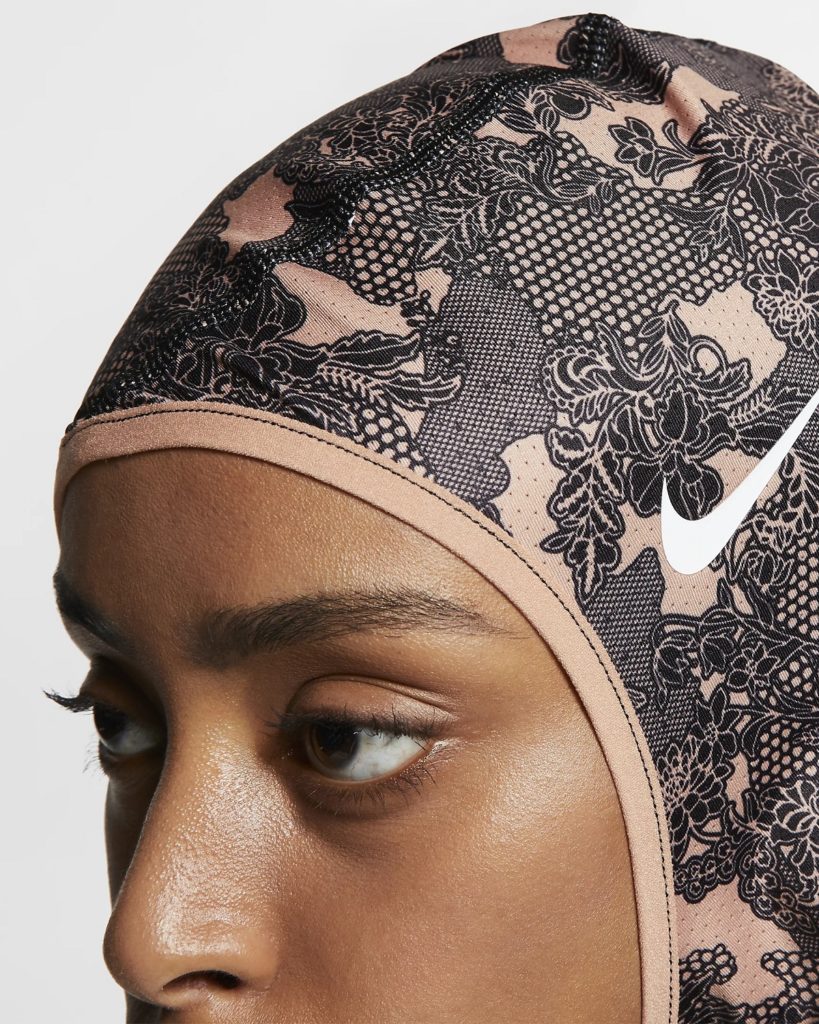  Nike  Updates Hijab  Pro With New Floral Lace Print SNOBETTE