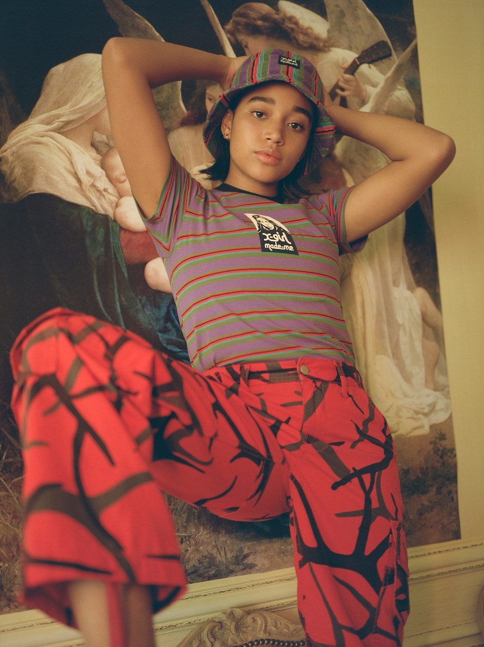 Amandla Stenberg Strikes A Cozy Pose In MadeMe And X-Girl's Fall ...