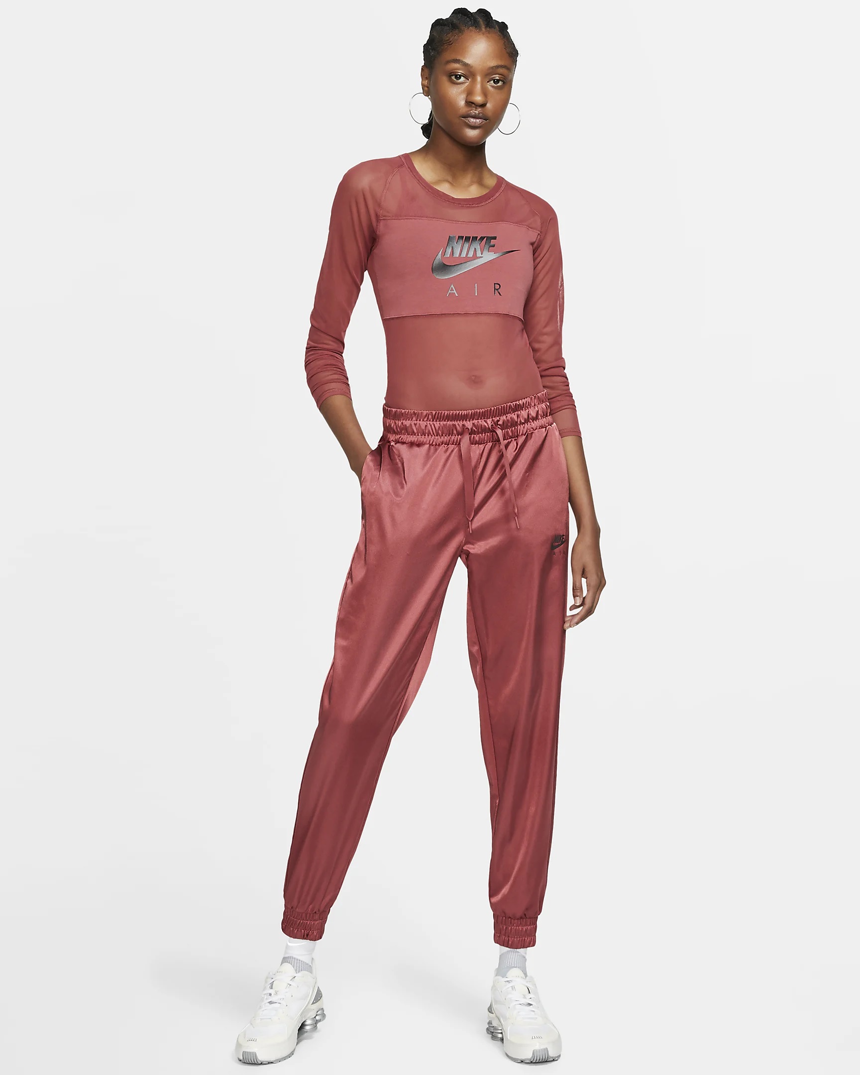 Strike A Smooth Pose In Nike's Air Satin Track Pants | SNOBETTE