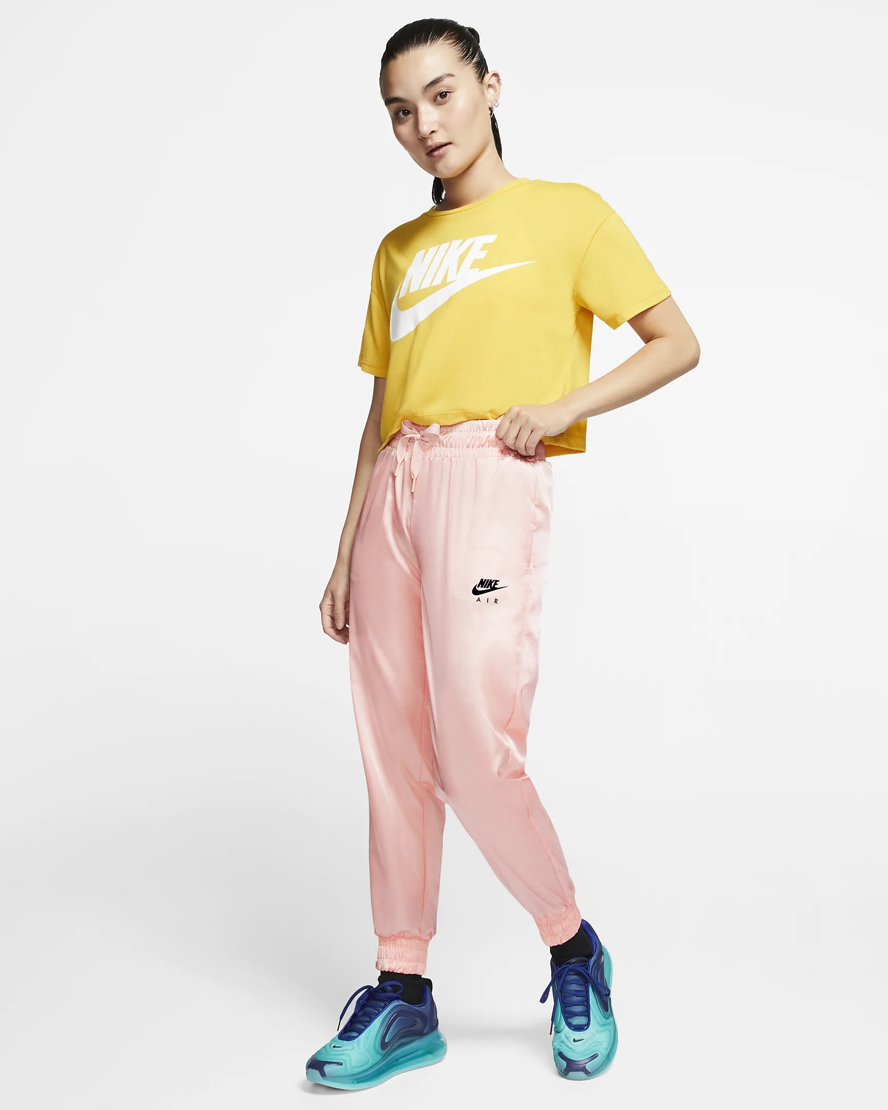 Strike A Smooth Pose In Nike's Air Satin Track Pants | SNOBETTE