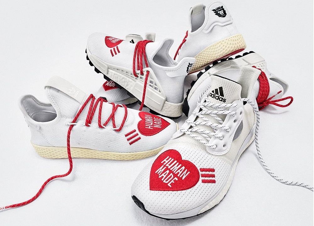 serve scheme while Pharrell And Nigo Join Forces With Trio Of Human Race And Human Made  Sneakers | SNOBETTE