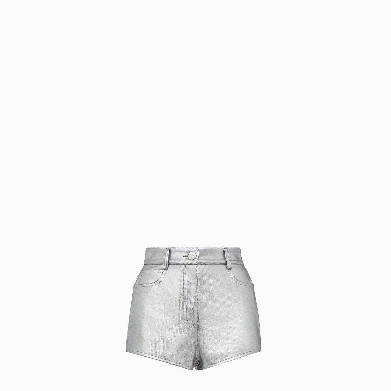 silver fendi shorts