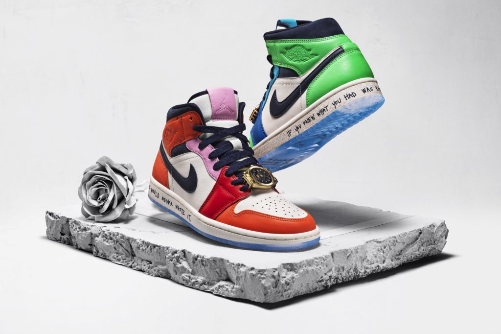 colorful jordan shoes