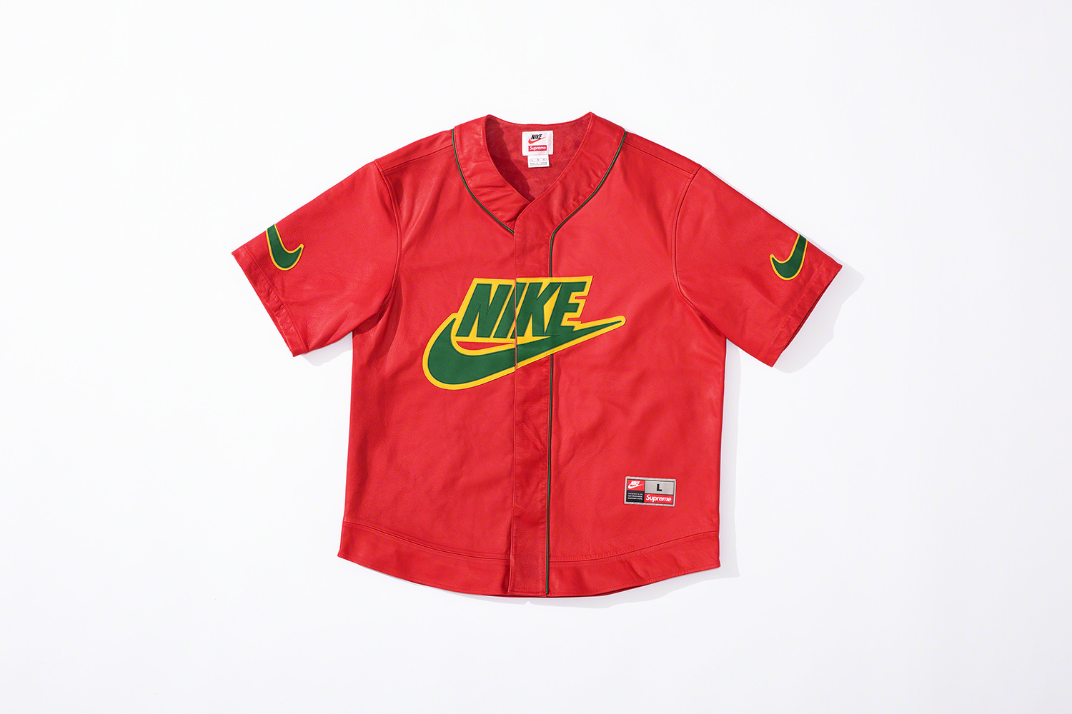 Supreme Leather Baseball Jersey