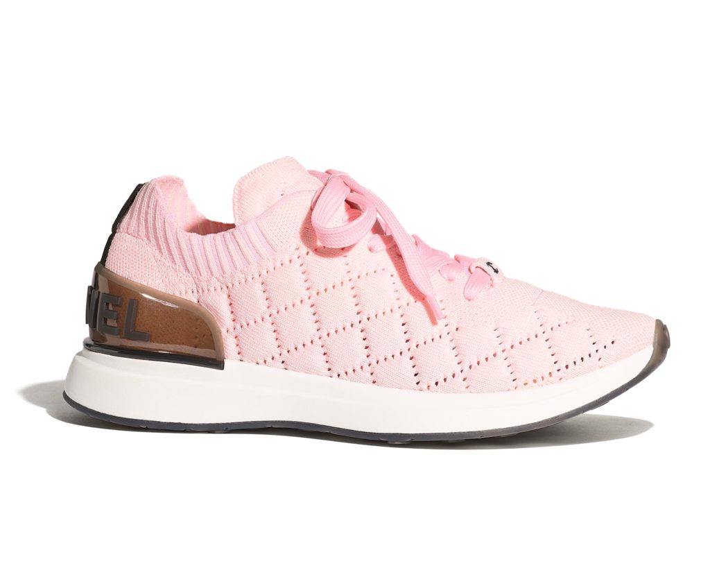 light pink chanel sneakers